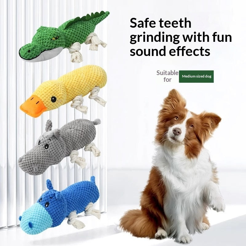 HKM-8948285 Chewable Plush Pet Toy with Sound for Dental Care and Entertainment