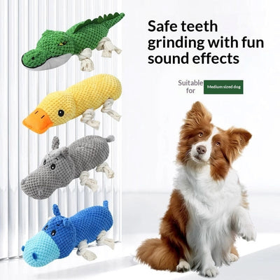 HKM-8948285 Chewable Plush Pet Toy with Sound for Dental Care and Entertainment
