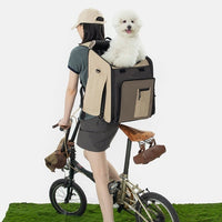 HKM-8950333 Large Capacity Portable Cat and Dog Backpack Tent - Breathable Nylon Design