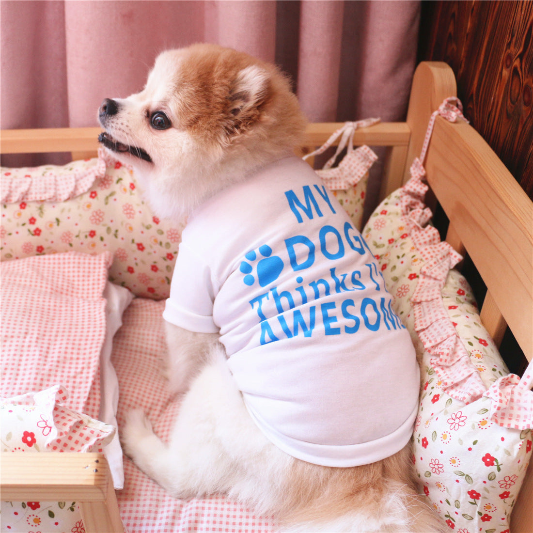 HKM-8950845 Comfortable and Breathable Cotton Dog Vest with Stylish Design - Perfect Fit for Your Pet