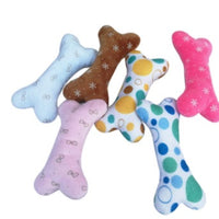 HKM-8951485 Plush Dog & Cat Toy - Bite Resistant Vocal Bone in Random Color