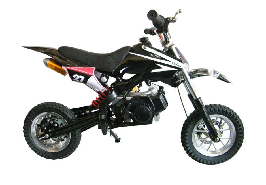 HKM-895315 50cc Gas Powered Mini Dirt Bike - 2-Stroke Engine, 8/10 Inch Wheels, Max Speed 40km/h