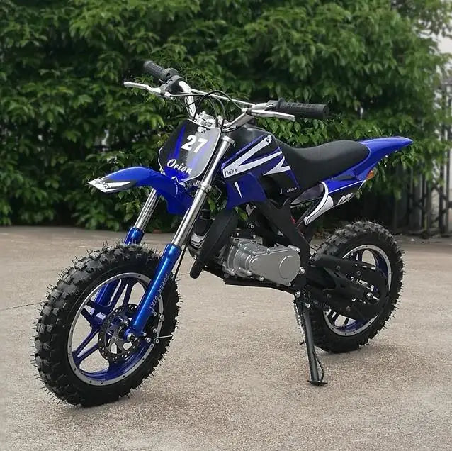 HKM-895315 50cc Gas Powered Mini Dirt Bike - 2-Stroke Engine, 8/10 Inch Wheels, Max Speed 40km/h