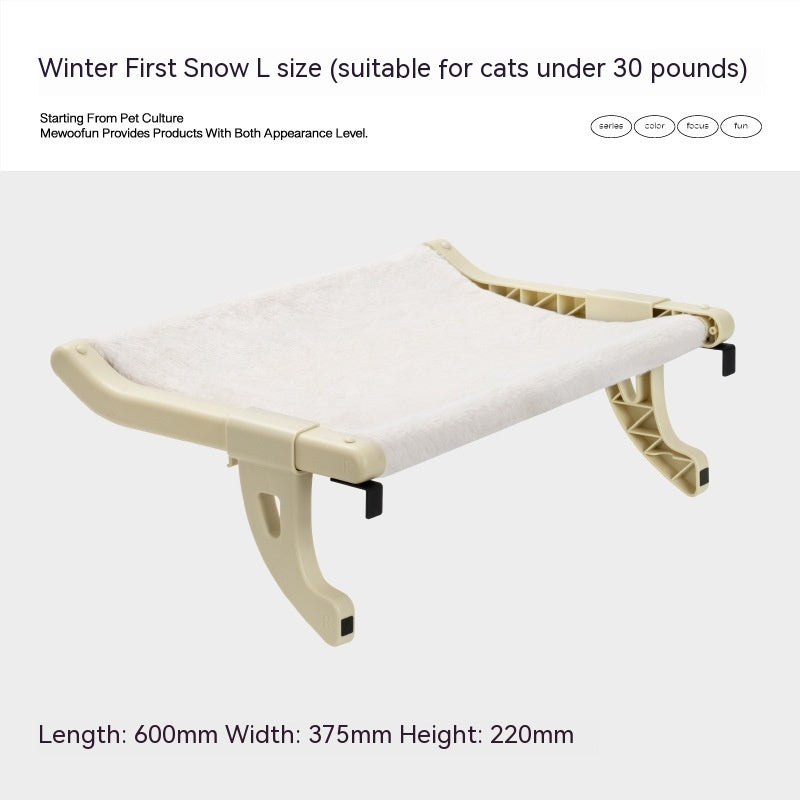 HKM-8953917 Cat Hanging Hammock with Adjustable Hook and Soft Biscuit Pad, Multiple Sizes Available