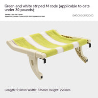 HKM-8953917 Cat Hanging Hammock with Adjustable Hook and Soft Biscuit Pad, Multiple Sizes Available