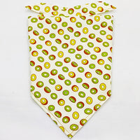 HKM-8954045 Fruit Green Leaf Cotton Pet Scarf and Drool Towel for Small to Large Dogs and Cats