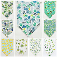 HKM-8954045 Fruit Green Leaf Cotton Pet Scarf and Drool Towel for Small to Large Dogs and Cats