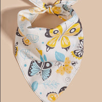 HKM-8954045 Fruit Green Leaf Cotton Pet Scarf and Drool Towel for Small to Large Dogs and Cats