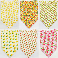 HKM-8954045 Fruit Green Leaf Cotton Pet Scarf and Drool Towel for Small to Large Dogs and Cats