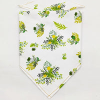 HKM-8954045 Fruit Green Leaf Cotton Pet Scarf and Drool Towel for Small to Large Dogs and Cats