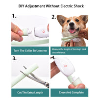 HKM-8954429 Rechargeable Colorful LED Dog Collar and Leash - Silicone Pet Accessories for All Seasons