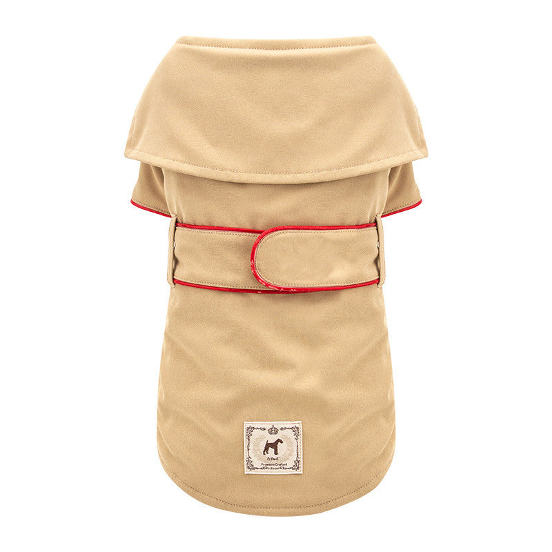 HKM-8954813 Cotton British Style Pet Overcoat for Dogs in Multiple Sizes