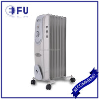 HKM-895507 Electric Oil Filled Radiator Heater with Adjustable Thermostat, 2500W Power, Portable Design for Indoor Use