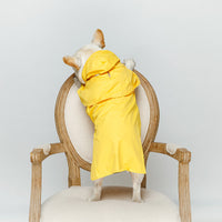 HKM-895507 Reflective Waterproof Raincoat for Dogs - Yellow or Gray, Sizes S to XXL