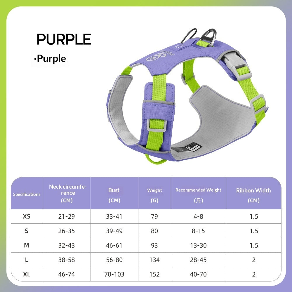 HKM-8955709 Multi-functional Waterproof Quick-Drying Dog Harness in Vibrant Colors