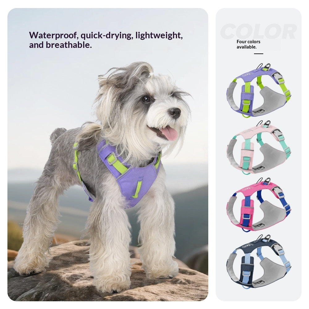 HKM-8955709 Multi-functional Waterproof Quick-Drying Dog Harness in Vibrant Colors