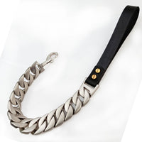 HKM-8956221 Stainless Steel Traction Chain with Sandblasted Black Handle - 32-Link, Scalable, Available in Multiple Colors