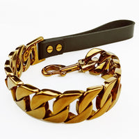 HKM-8956221 Stainless Steel Traction Chain with Sandblasted Black Handle - 32-Link, Scalable, Available in Multiple Colors