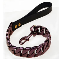 HKM-8956221 Stainless Steel Traction Chain with Sandblasted Black Handle - 32-Link, Scalable, Available in Multiple Colors