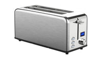 HKM-895635 Long Slot 4-Slice Electric Toaster with LED Digital Display for Sandwiches