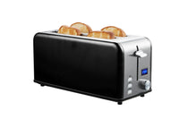 HKM-895635 Long Slot 4-Slice Electric Toaster with LED Digital Display for Sandwiches