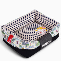 HKM-8956477 Washable Cotton Dog Kennel with Removable Cover - Blue, Brown, Pink Options Available
