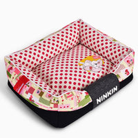 HKM-8956477 Washable Cotton Dog Kennel with Removable Cover - Blue, Brown, Pink Options Available