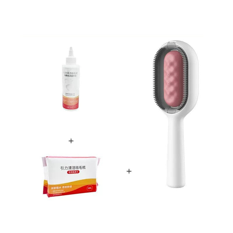HKM-8958013 Pet Grooming Dematting Comb with Cleaning Solution and Cotton Tissue for Dogs and Cats