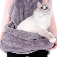 HKM-8958653 Pet Carrier Bag with Sleeping Chest Apron for Cats - Double-sided Design, Ideal for Outings and Prevents Hair on Clothes