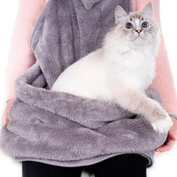 HKM-8958653 Pet Carrier Bag with Sleeping Chest Apron for Cats - Double-sided Design, Ideal for Outings and Prevents Hair on Clothes