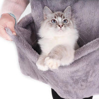 HKM-8958653 Pet Carrier Bag with Sleeping Chest Apron for Cats - Double-sided Design, Ideal for Outings and Prevents Hair on Clothes