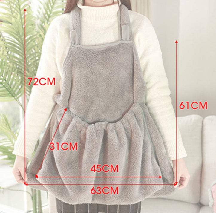 HKM-8958653 Pet Carrier Bag with Sleeping Chest Apron for Cats - Double-sided Design, Ideal for Outings and Prevents Hair on Clothes