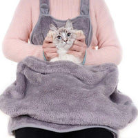 HKM-8958653 Pet Carrier Bag with Sleeping Chest Apron for Cats - Double-sided Design, Ideal for Outings and Prevents Hair on Clothes