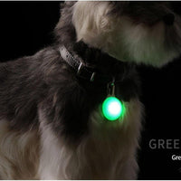 HKM-8959677 LED Pet Collar Light with 3 Modes, Dog Flashing Tag for Night Walks, Clip-On Safety Light