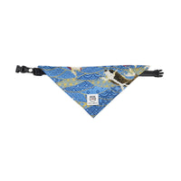 HKM-8959805 Dog Triangular Binder with Japanese Tang Grass Patterns in Various Colors and Sizes