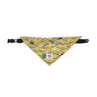 HKM-8959805 Dog Triangular Binder with Japanese Tang Grass Patterns in Various Colors and Sizes