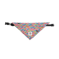 HKM-8959805 Dog Triangular Binder with Japanese Tang Grass Patterns in Various Colors and Sizes