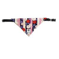 HKM-8959805 Dog Triangular Binder with Japanese Tang Grass Patterns in Various Colors and Sizes
