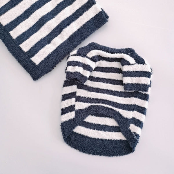 HKM-8960189 Soft Striped Casual Sweater for Pets - Multiple Sizes Available