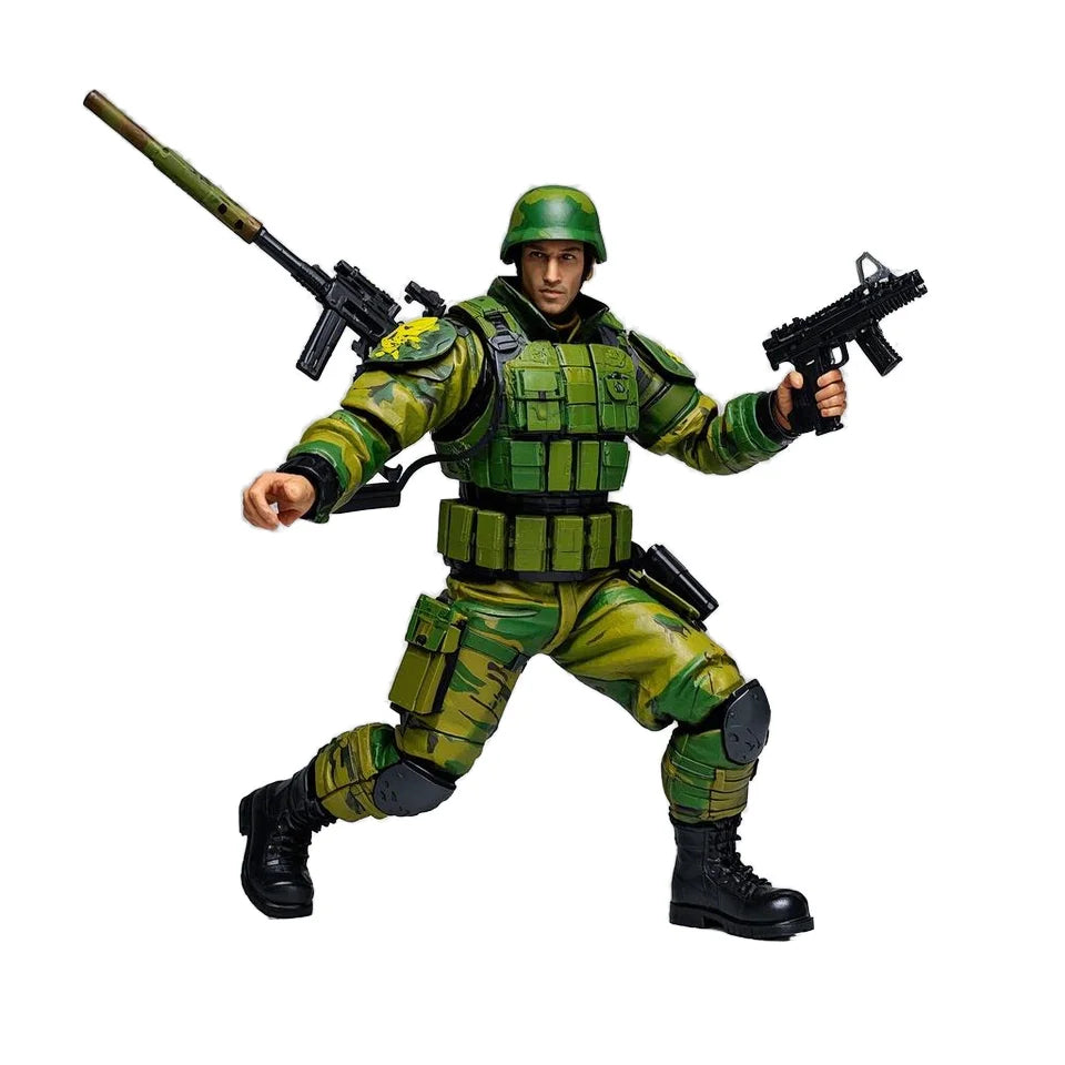 HKM-896019 Ancient Chinese Old Man PVC/ABS Action Figure Toy