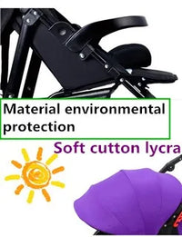 HKM-896083 Twin Baby Stroller with Adjustable Recline and Removable Canopy