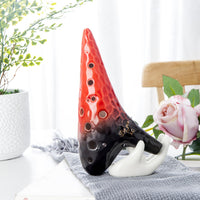 HKM-896147 Wave Pattern 12-Hole Pottery Flute for Enchanting Melodies