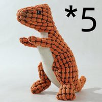 HKM-8961853 Dog Bite Resistant Plush Dinosaur Sound Toy - Corn Wool, 29cm