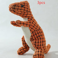 HKM-8961853 Dog Bite Resistant Plush Dinosaur Sound Toy - Corn Wool, 29cm