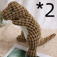 HKM-8961853 Dog Bite Resistant Plush Dinosaur Sound Toy - Corn Wool, 29cm