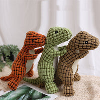 HKM-8961853 Dog Bite Resistant Plush Dinosaur Sound Toy - Corn Wool, 29cm
