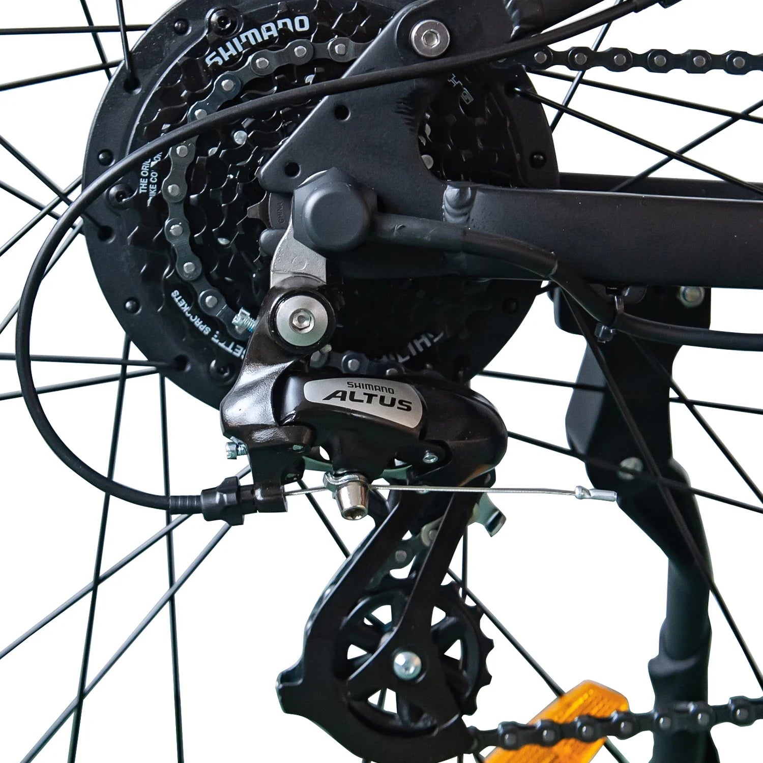 HKM-896211 Electric Mountain Bike with 48V 13Ah Removable Battery, 27.5-Inch Wheel, 8-Speed Gears and Hydraulic Disc Brakes
