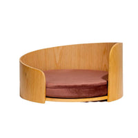 HKM-8962237 Solid Wood Cat Bed ¨C Removable Nest in Walnut Finish, 35x24cm & 50x24cm Sizes