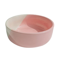 HKM-8962365 Ceramic Dog and Cat Bowl Set with Wooden Stand for Food and Water