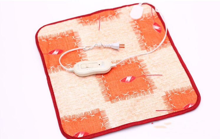HKM-8964029 Electric Heating Blanket for Pets - Soft Velvet & Cotton, 40x40cm, Random Colors, US Plug
